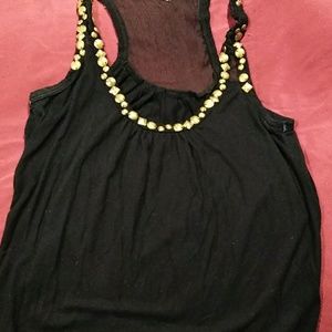 Cute black tank large
